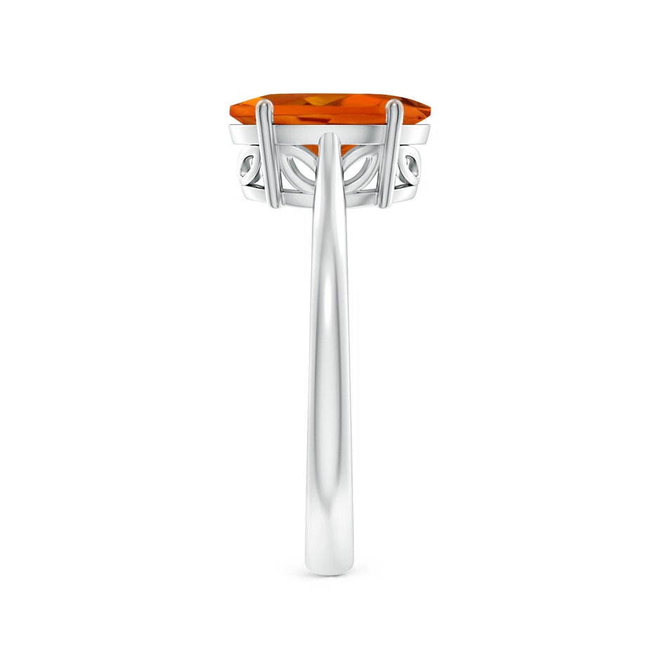 10x8mm AAAA Oval Solitaire Citrine Cocktail Ring in P950 Platinum side 299