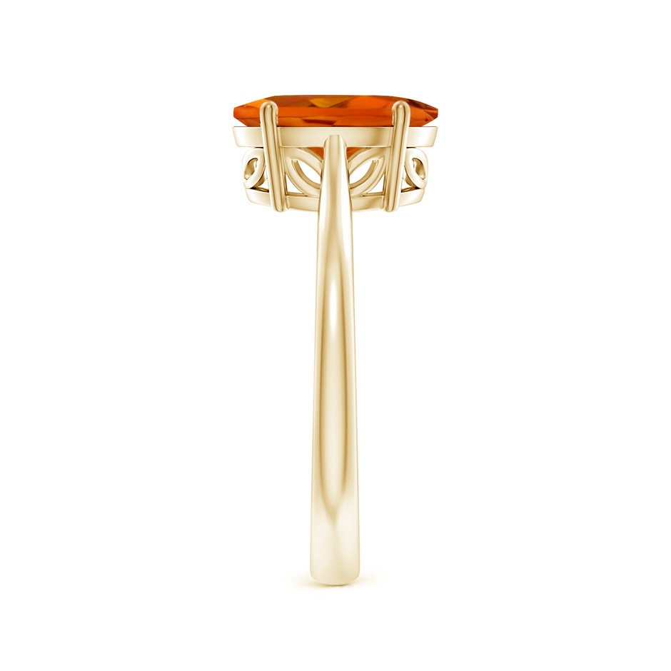 10x8mm AAAA Oval Solitaire Citrine Cocktail Ring in Yellow Gold side 299