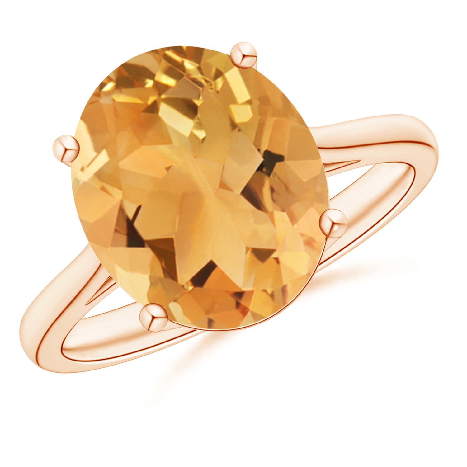 A - Citrine / 4.1 CT / 14 KT Rose Gold