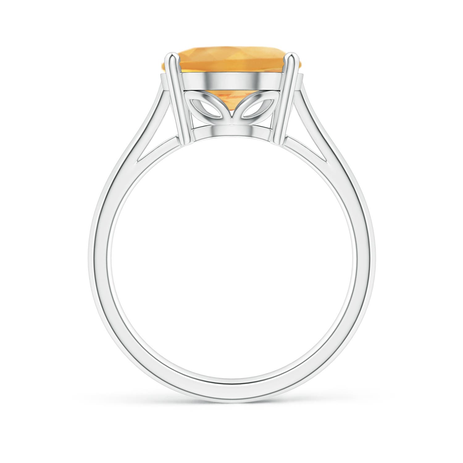 A - Citrine / 4.1 CT / 14 KT White Gold