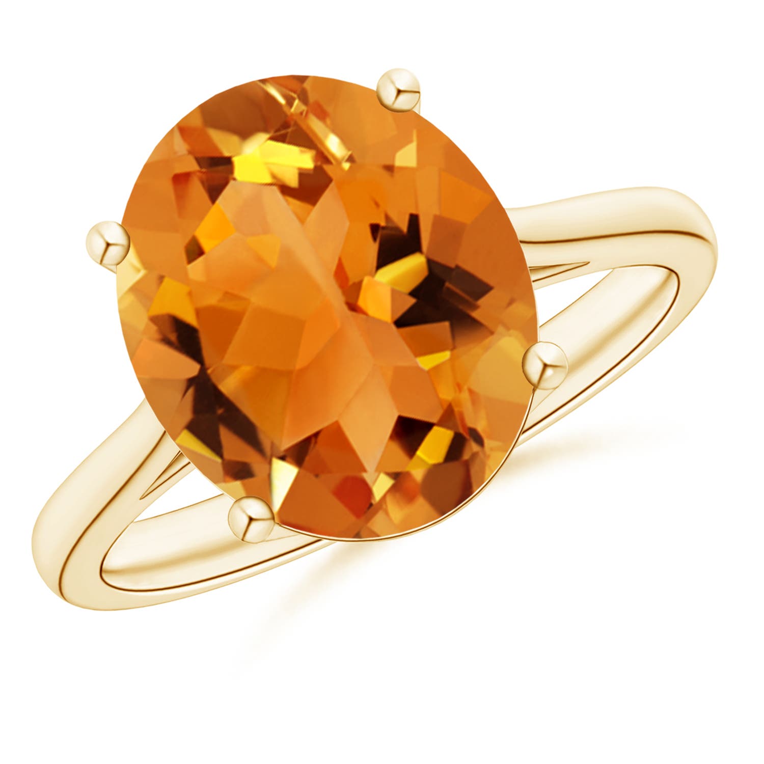 AAA - Citrine / 4.1 CT / 14 KT Yellow Gold