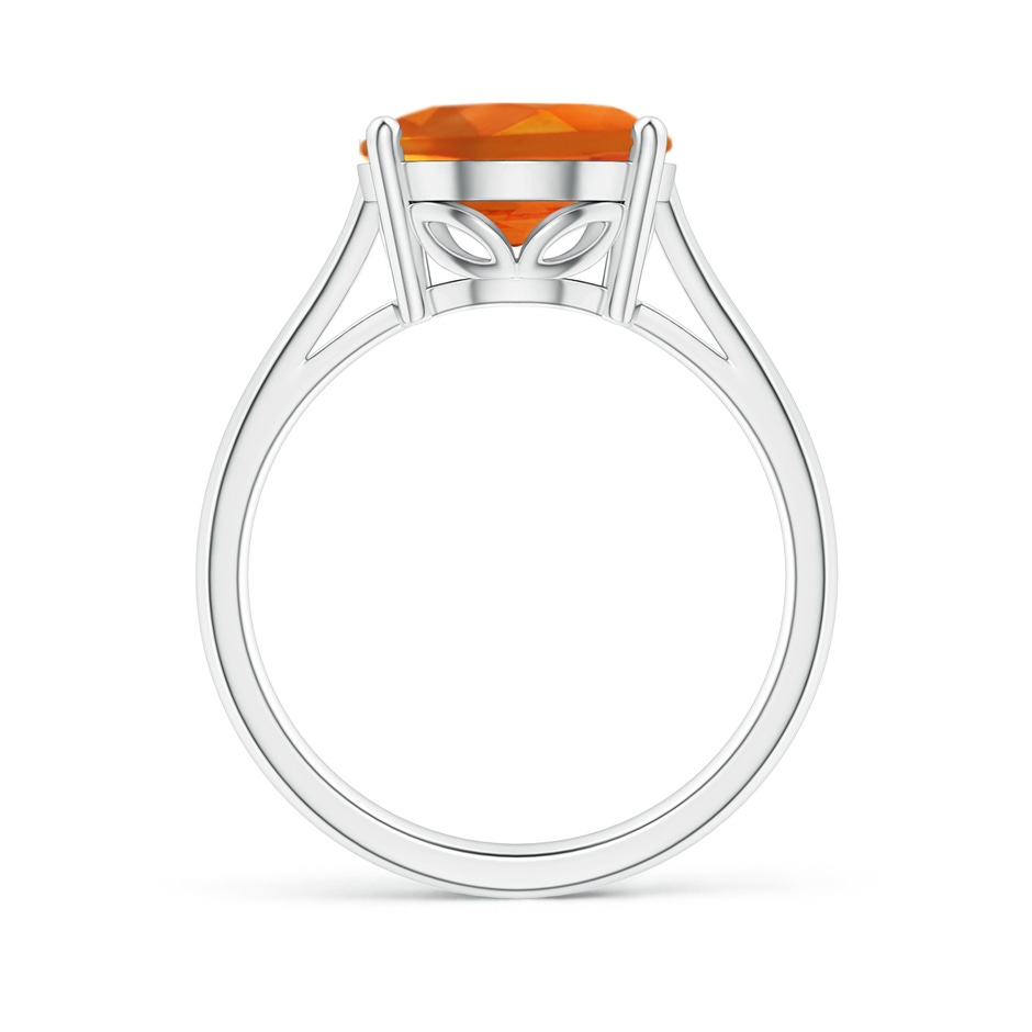 12x10mm AAAA Oval Solitaire Citrine Cocktail Ring in White Gold side 199