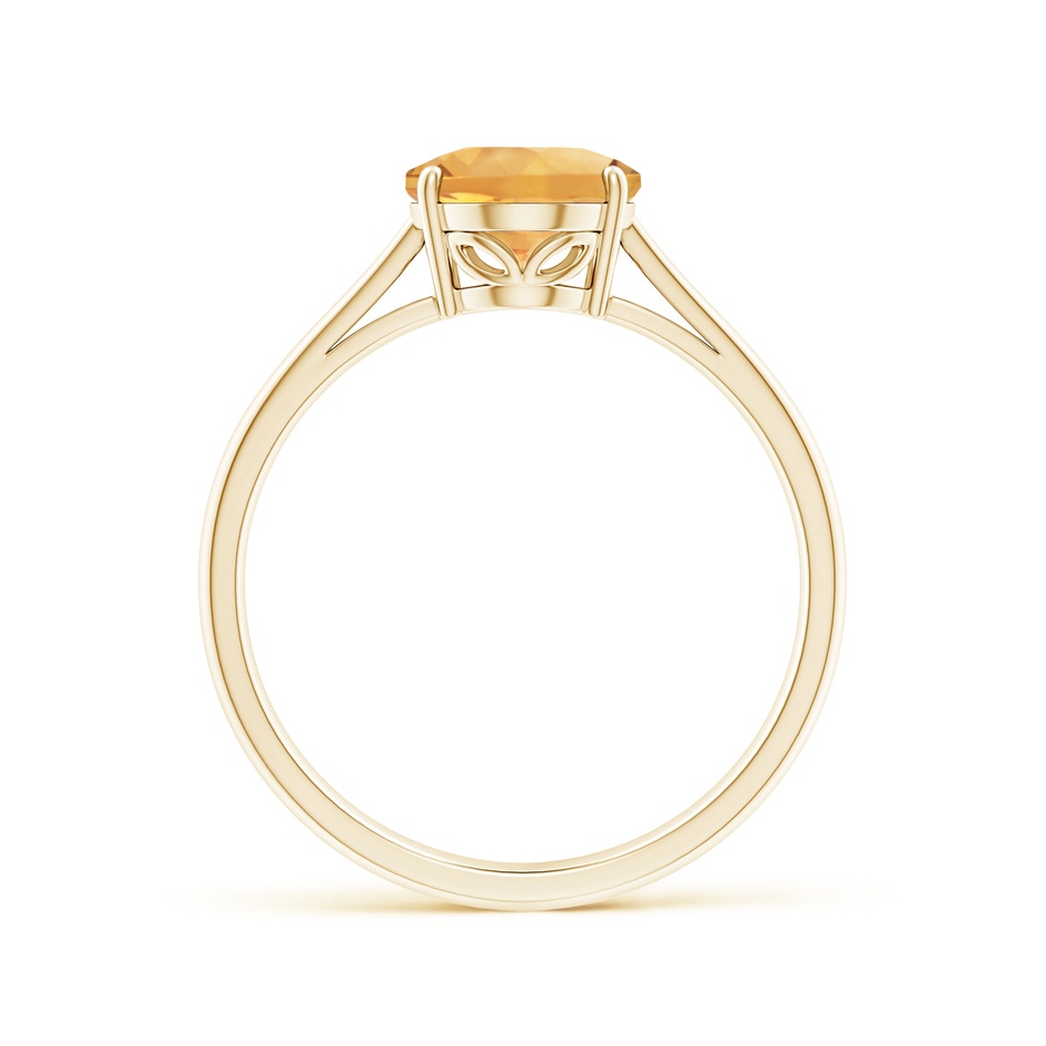 9x7mm A Oval Solitaire Citrine Cocktail Ring in 10K Yellow Gold side 199