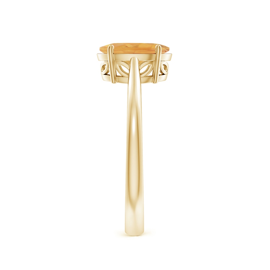 9x7mm A Oval Solitaire Citrine Cocktail Ring in Yellow Gold side 299