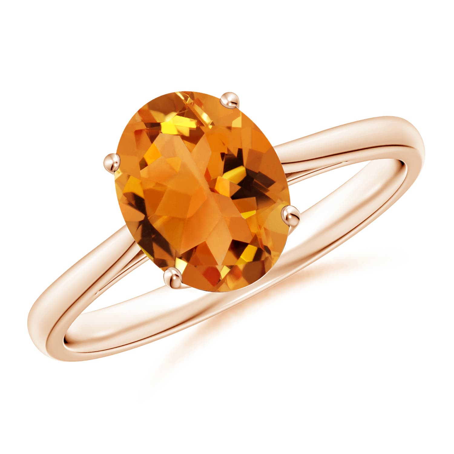 AAA - Citrine / 1.65 CT / 14 KT Rose Gold