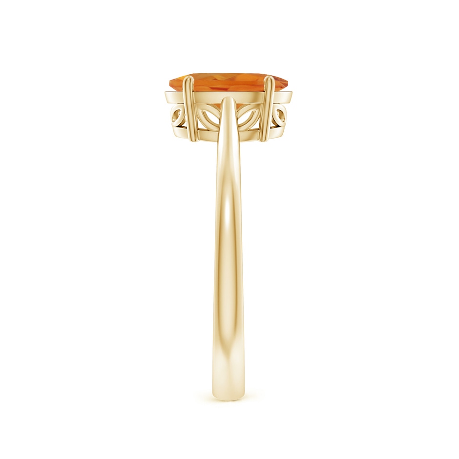 9x7mm AAA Oval Solitaire Citrine Cocktail Ring in Yellow Gold side 299