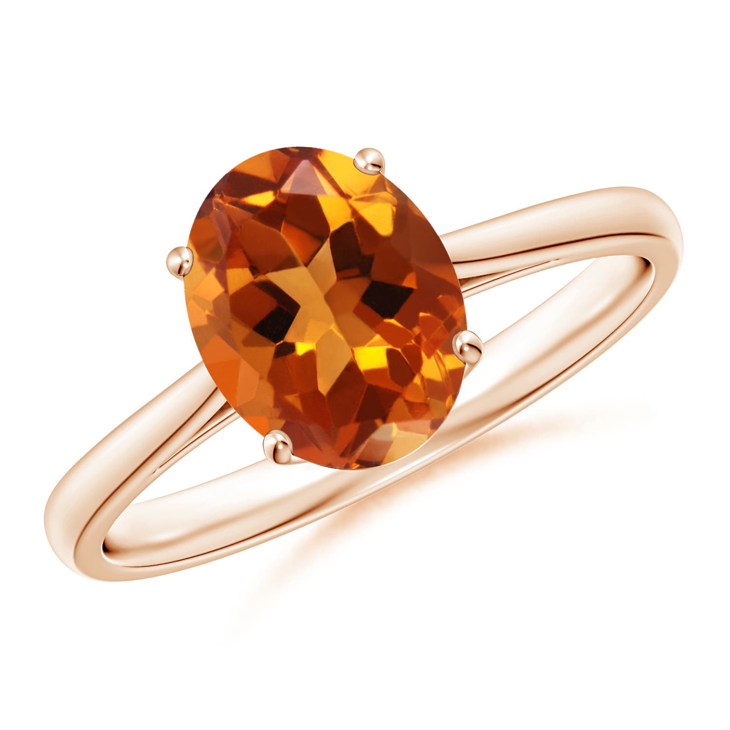 AAAA - Citrine / 1.65 CT / 14 KT Rose Gold