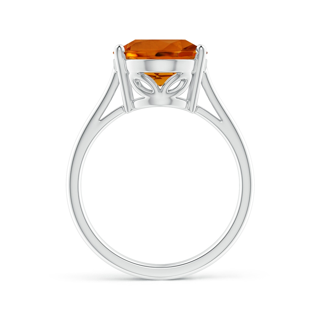 12.01x9.97x6.70mm AAAA GIA Certified Oval Solitaire Citrine Cocktail Ring in White Gold Side 399
