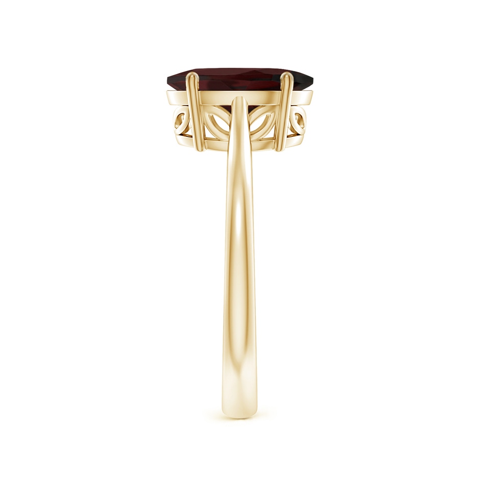 10x8mm A Oval Solitaire Garnet Cocktail Ring in 18K Yellow Gold side 299