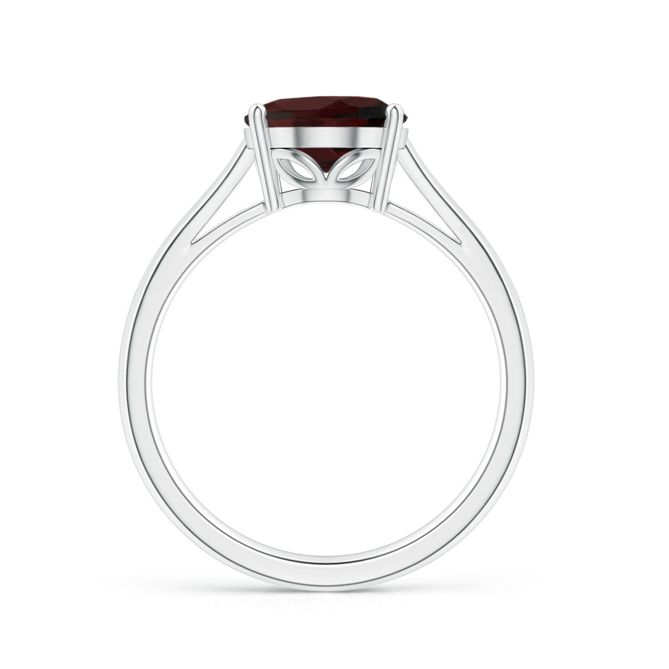 10x8mm A Oval Solitaire Garnet Cocktail Ring in P950 Platinum side 199