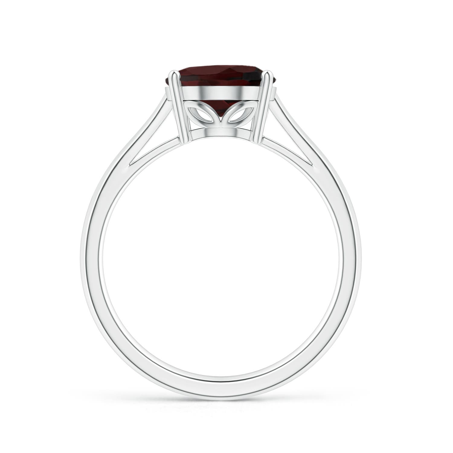 A - Garnet / 2.95 CT / 14 KT White Gold