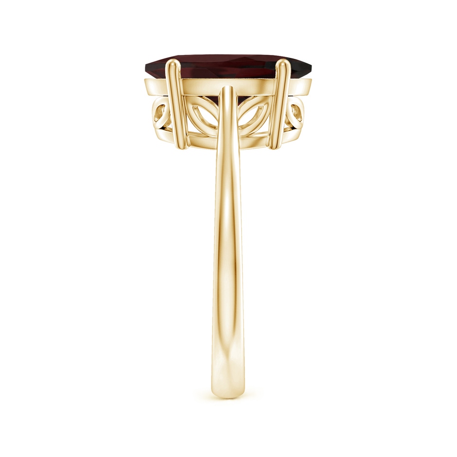 12x10mm A Oval Solitaire Garnet Cocktail Ring in Yellow Gold side 299