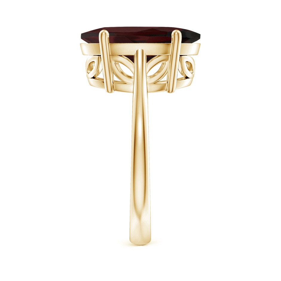 14x10mm A Oval Solitaire Garnet Cocktail Ring in 18K Yellow Gold side 299