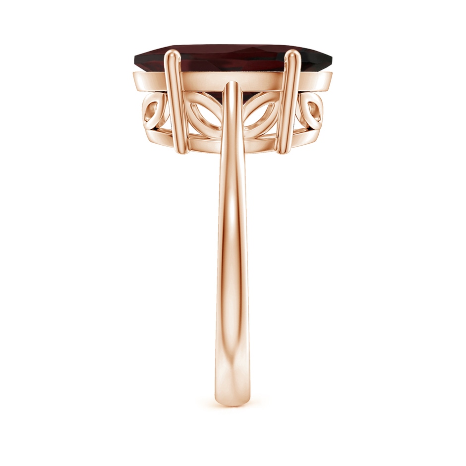 14x10mm A Oval Solitaire Garnet Cocktail Ring in Rose Gold side 299