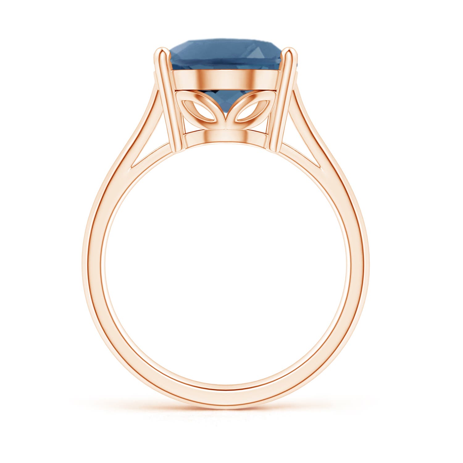 A - London Blue Topaz / 5.6 CT / 14 KT Rose Gold