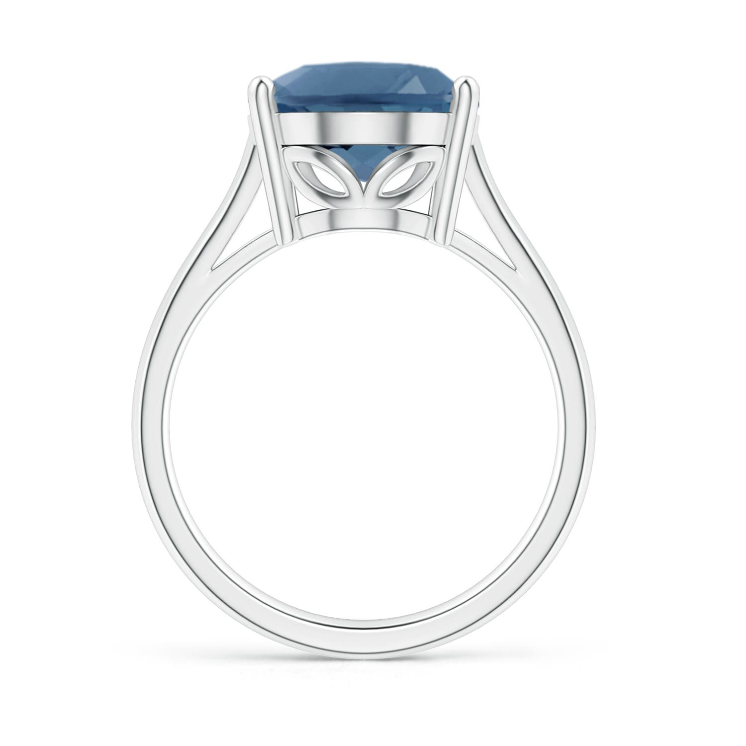 A - London Blue Topaz / 5.6 CT / 14 KT White Gold