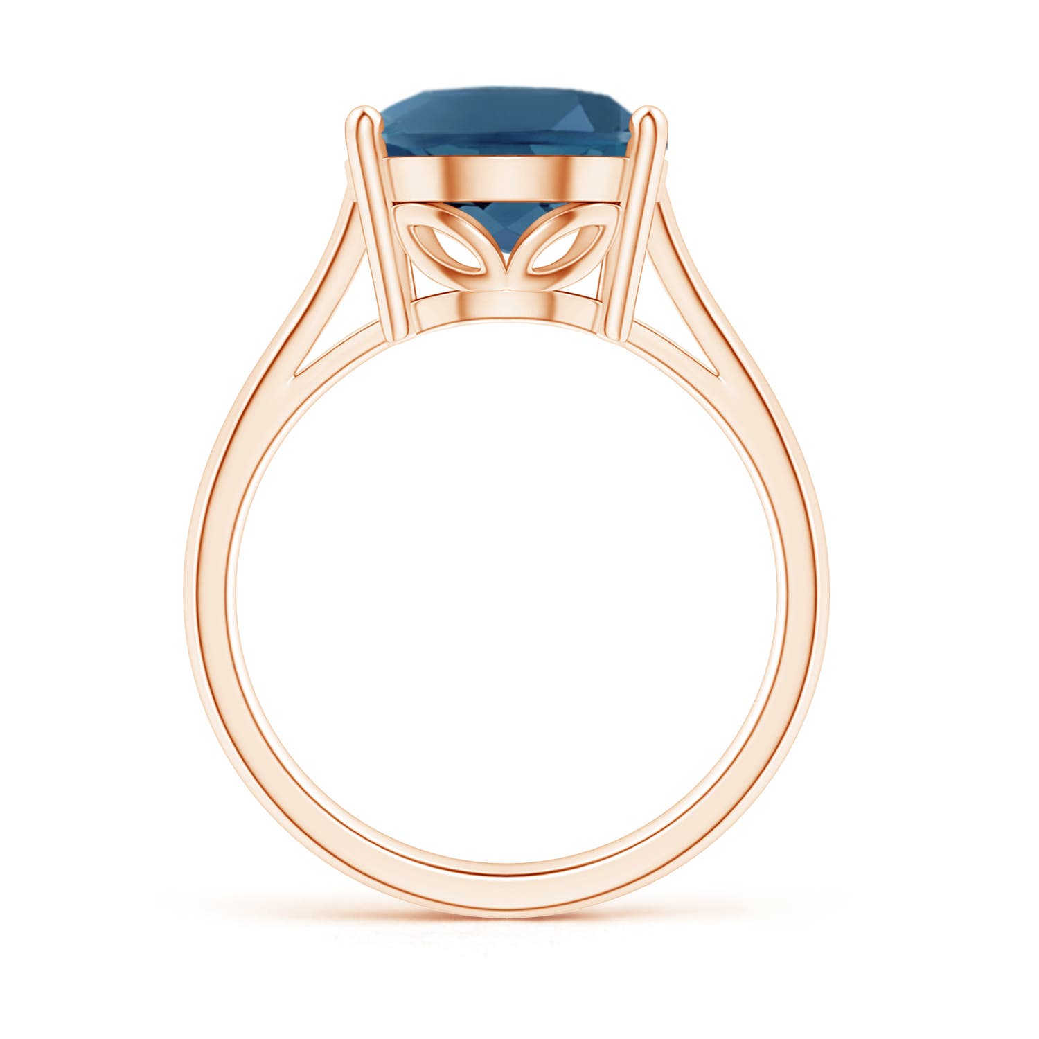 AA - London Blue Topaz / 5.6 CT / 14 KT Rose Gold