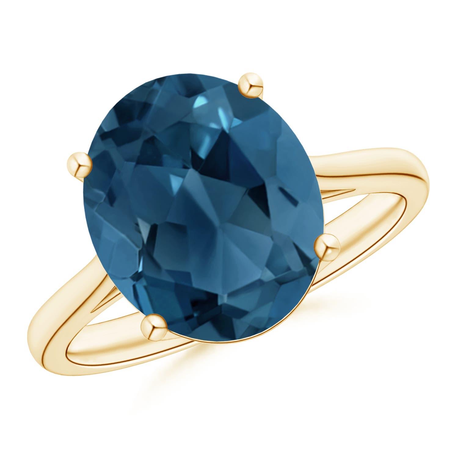 AA - London Blue Topaz / 5.6 CT / 14 KT Yellow Gold