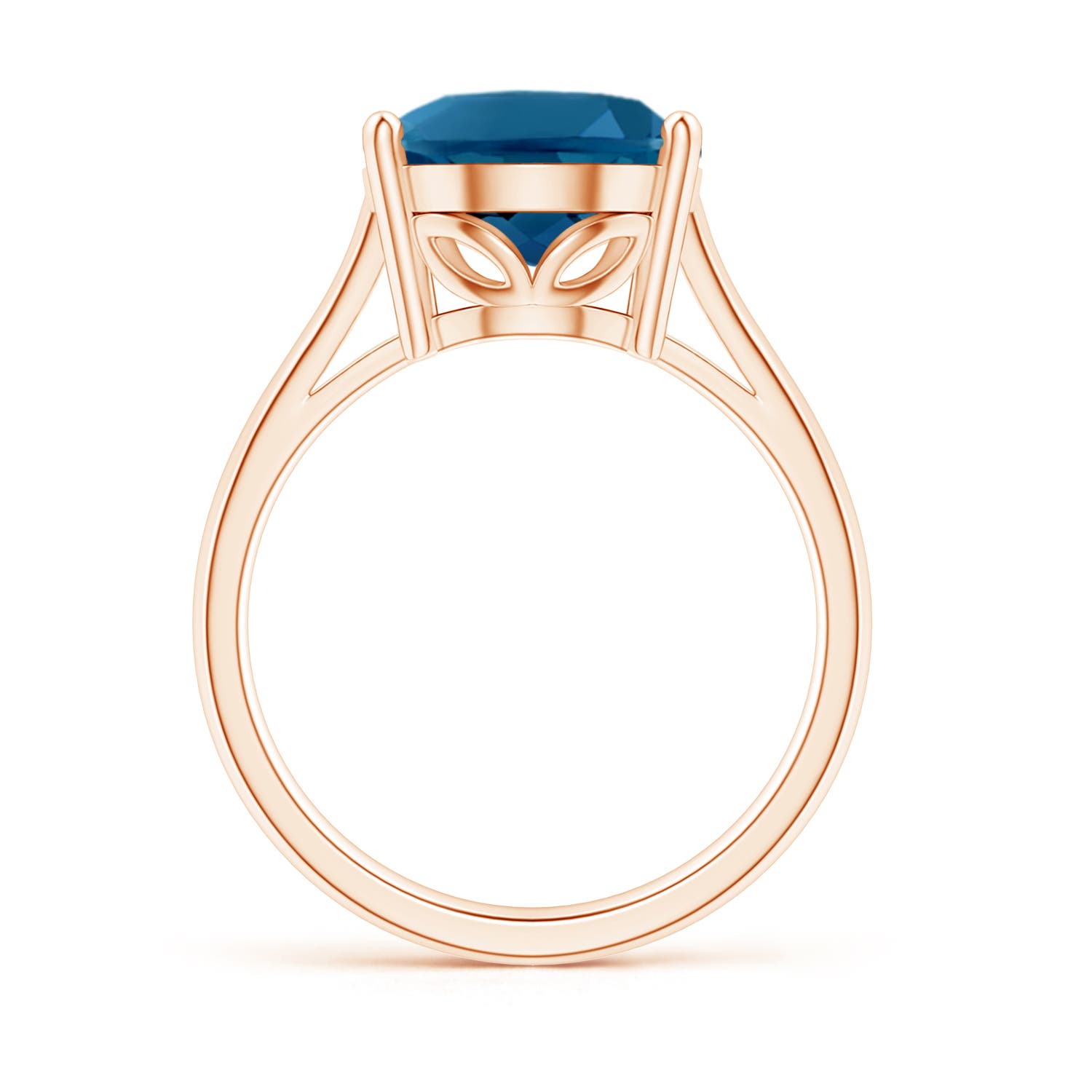 AAAA - London Blue Topaz / 5.6 CT / 14 KT Rose Gold