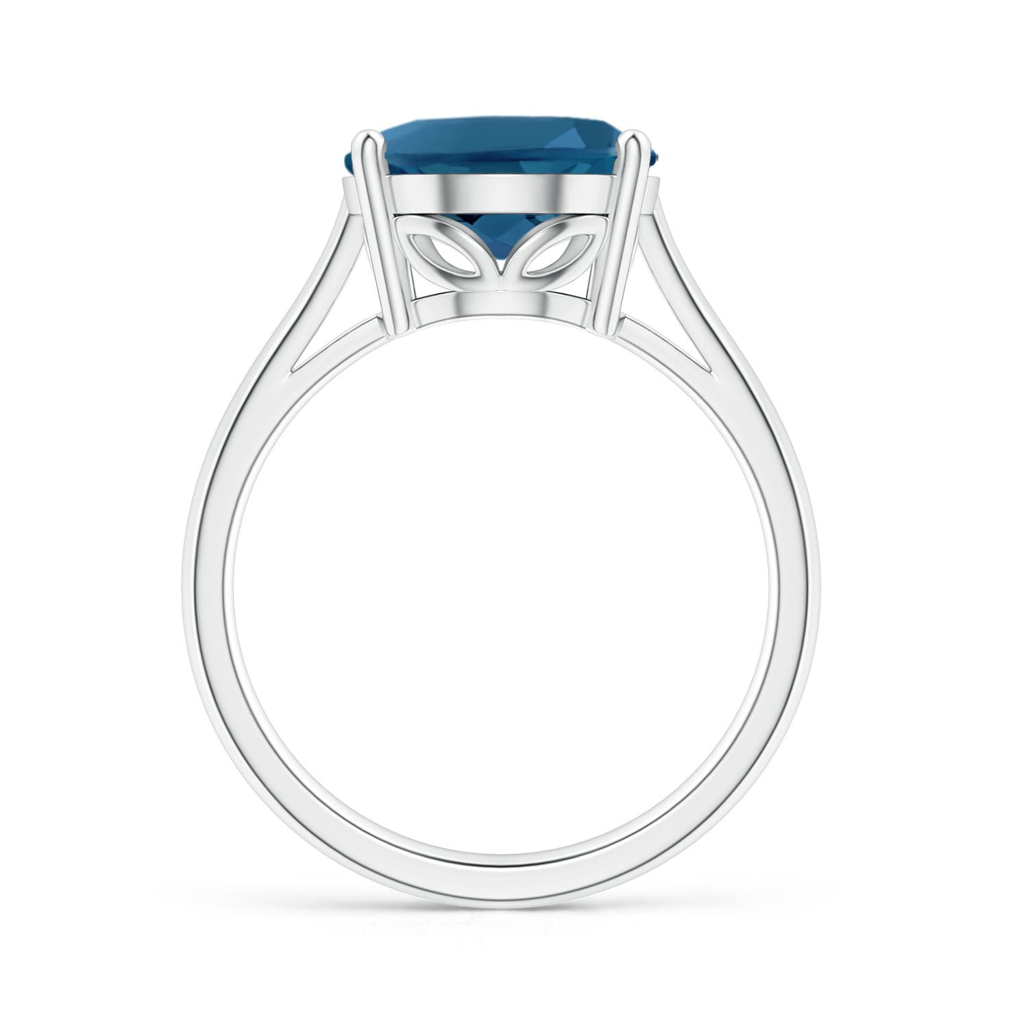 AAA - London Blue Topaz / 7.2 CT / 14 KT White Gold