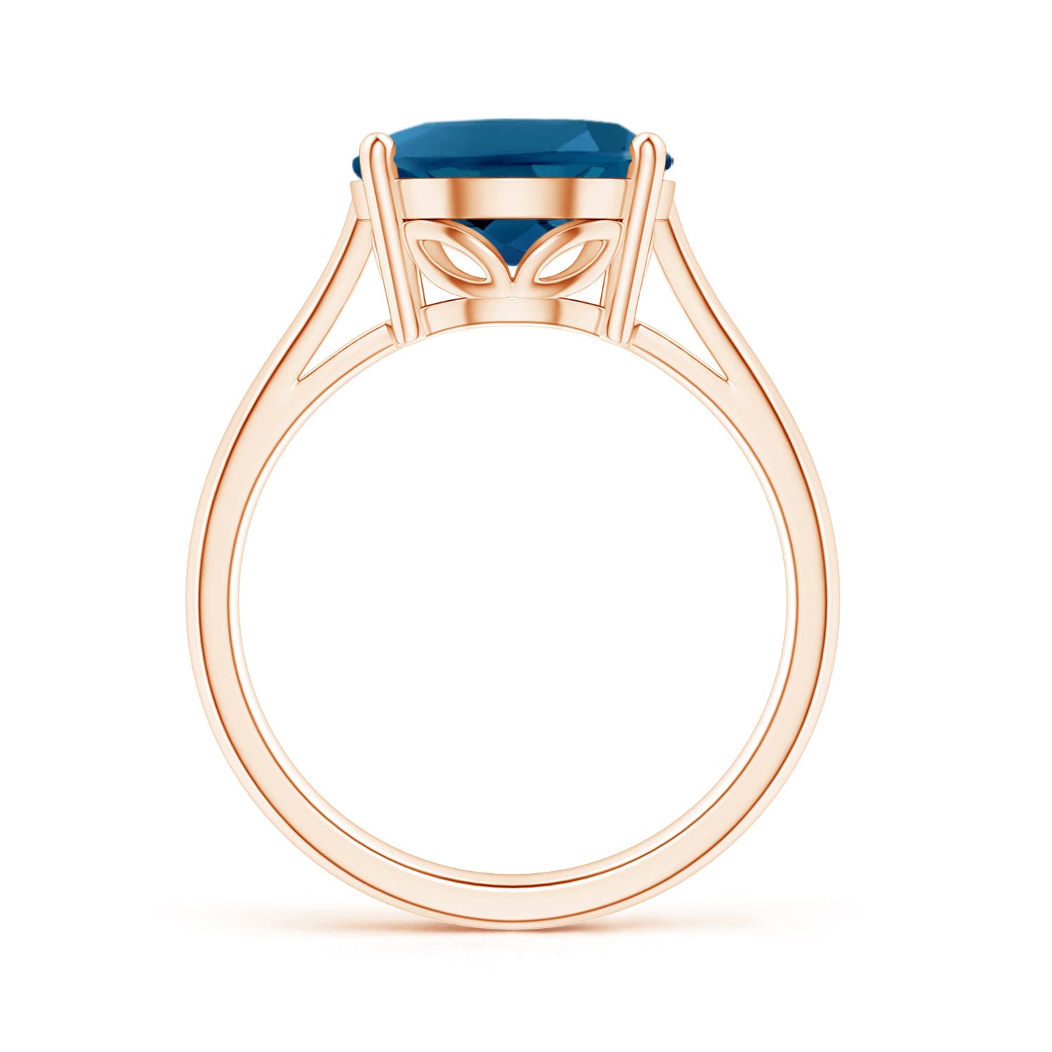 AAAA - London Blue Topaz / 7.2 CT / 14 KT Rose Gold