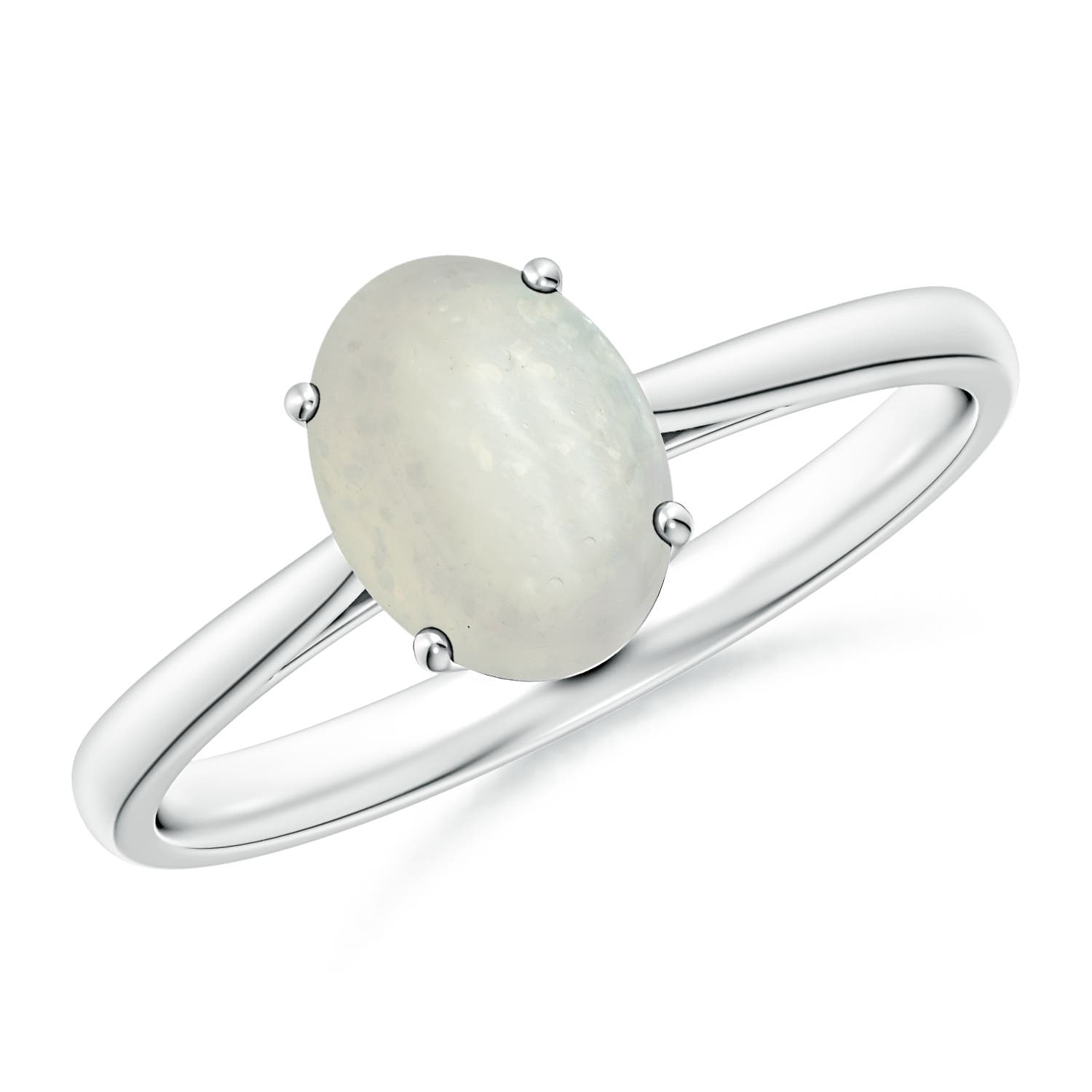 A - Moonstone / 1.1 CT / 14 KT White Gold