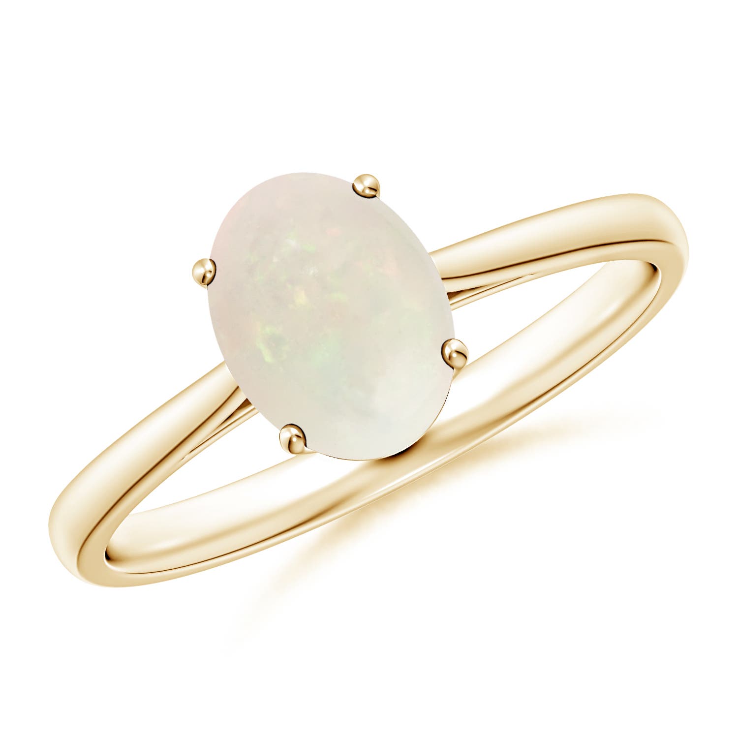 A - Opal / 0.8 CT / 14 KT Yellow Gold