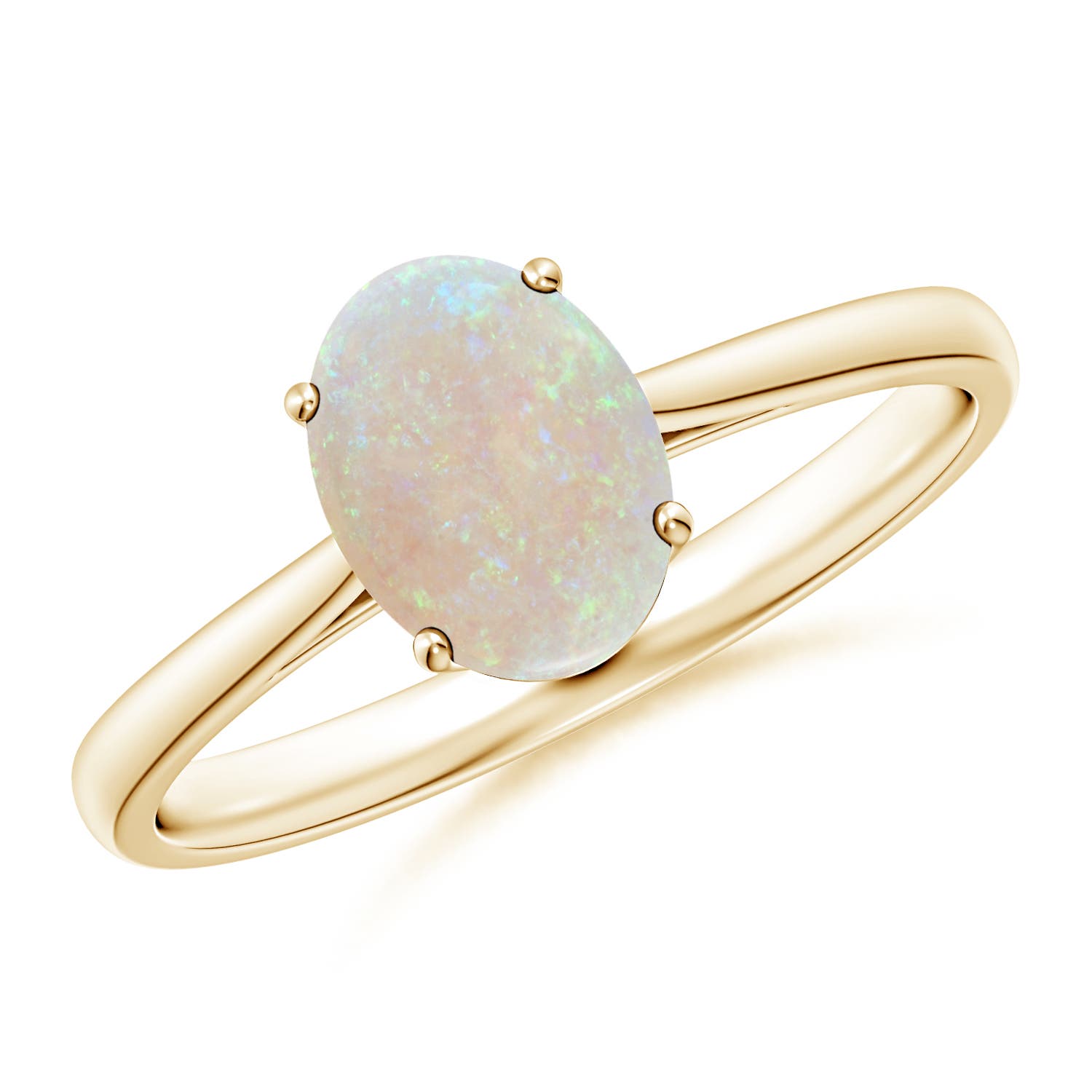 AA - Opal / 0.8 CT / 14 KT Yellow Gold