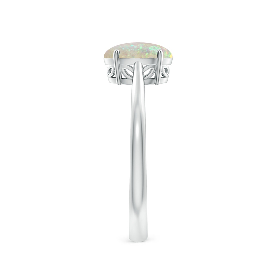 8x6mm AAA Oval Solitaire Opal Cocktail Ring in P950 Platinum side 299