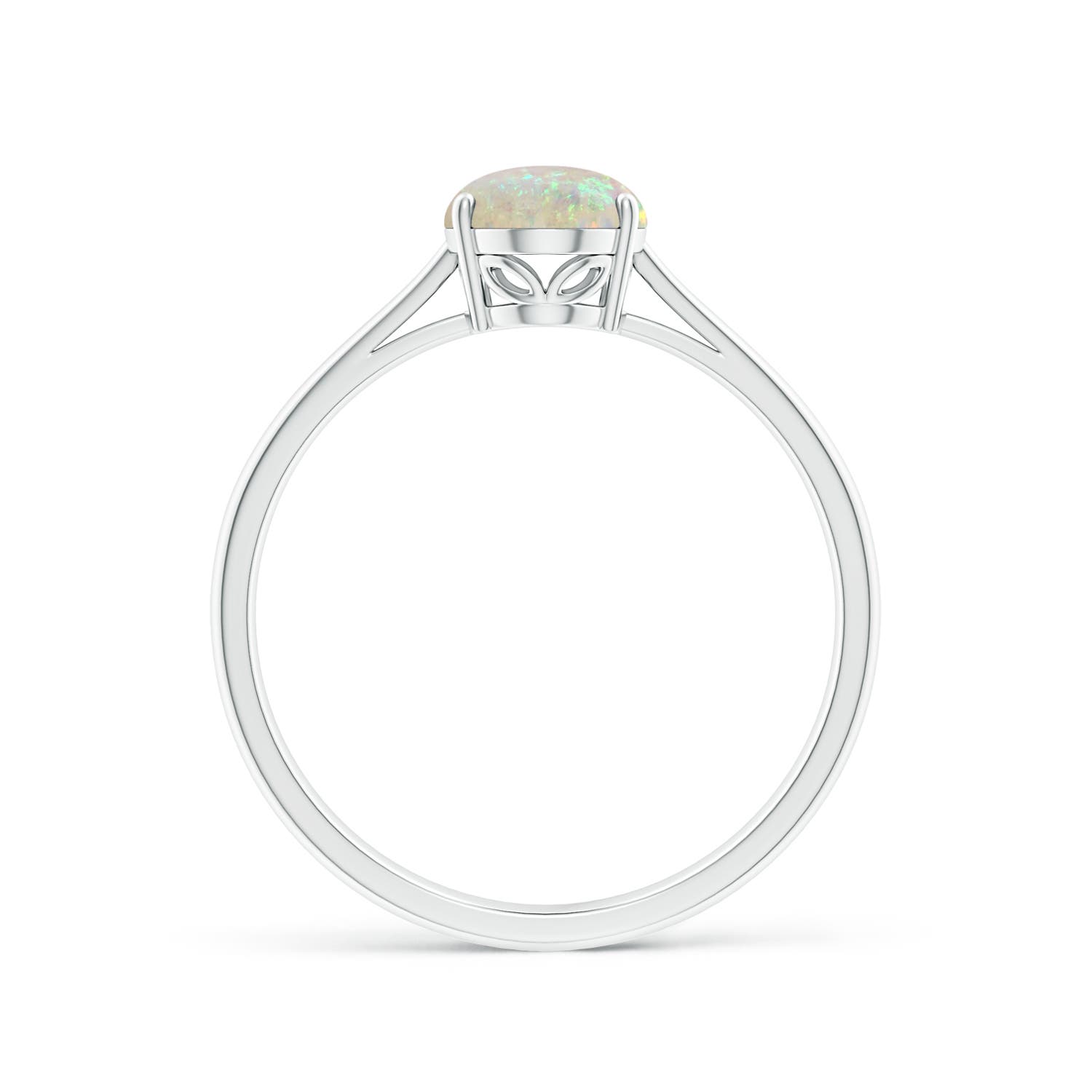 AAA - Opal / 0.8 CT / 14 KT White Gold