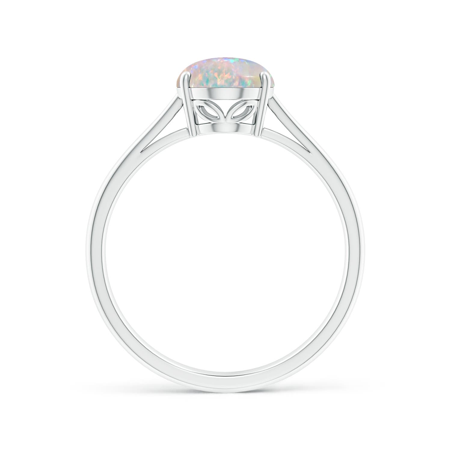 Angara Natural Oval Solitaire 1.1Ct Opal Cocktail Ring in 14K Solid Gold (9x7MM) - Bild 14 von 48