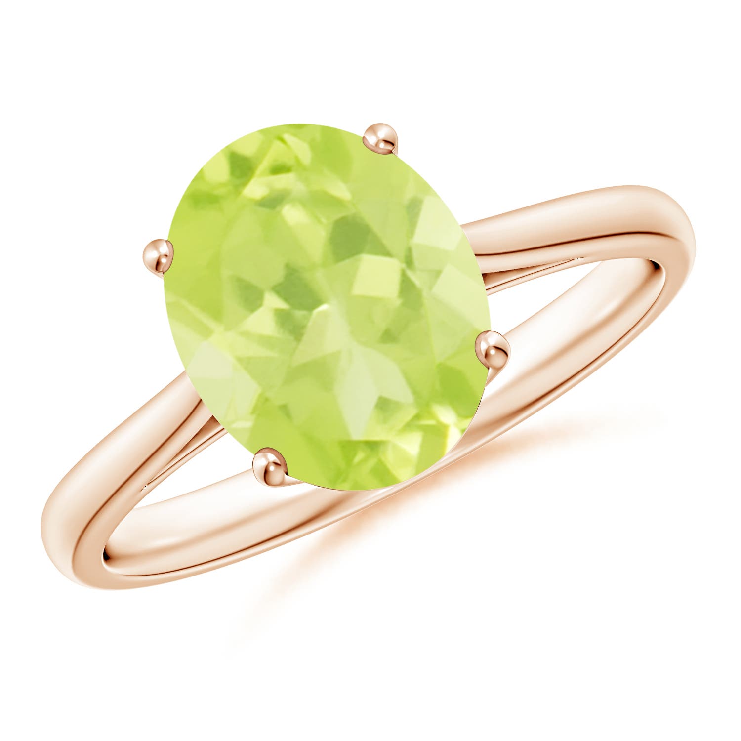 A - Peridot / 2.6 CT / 14 KT Rose Gold