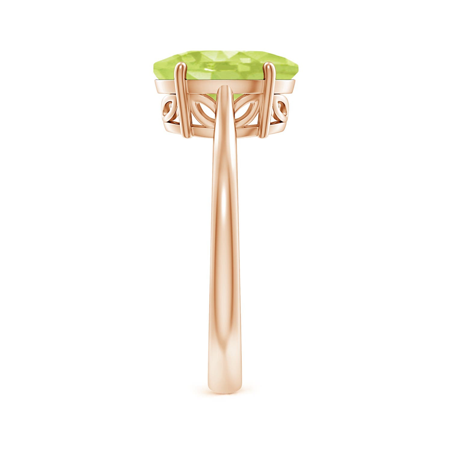 A - Peridot / 2.6 CT / 14 KT Rose Gold