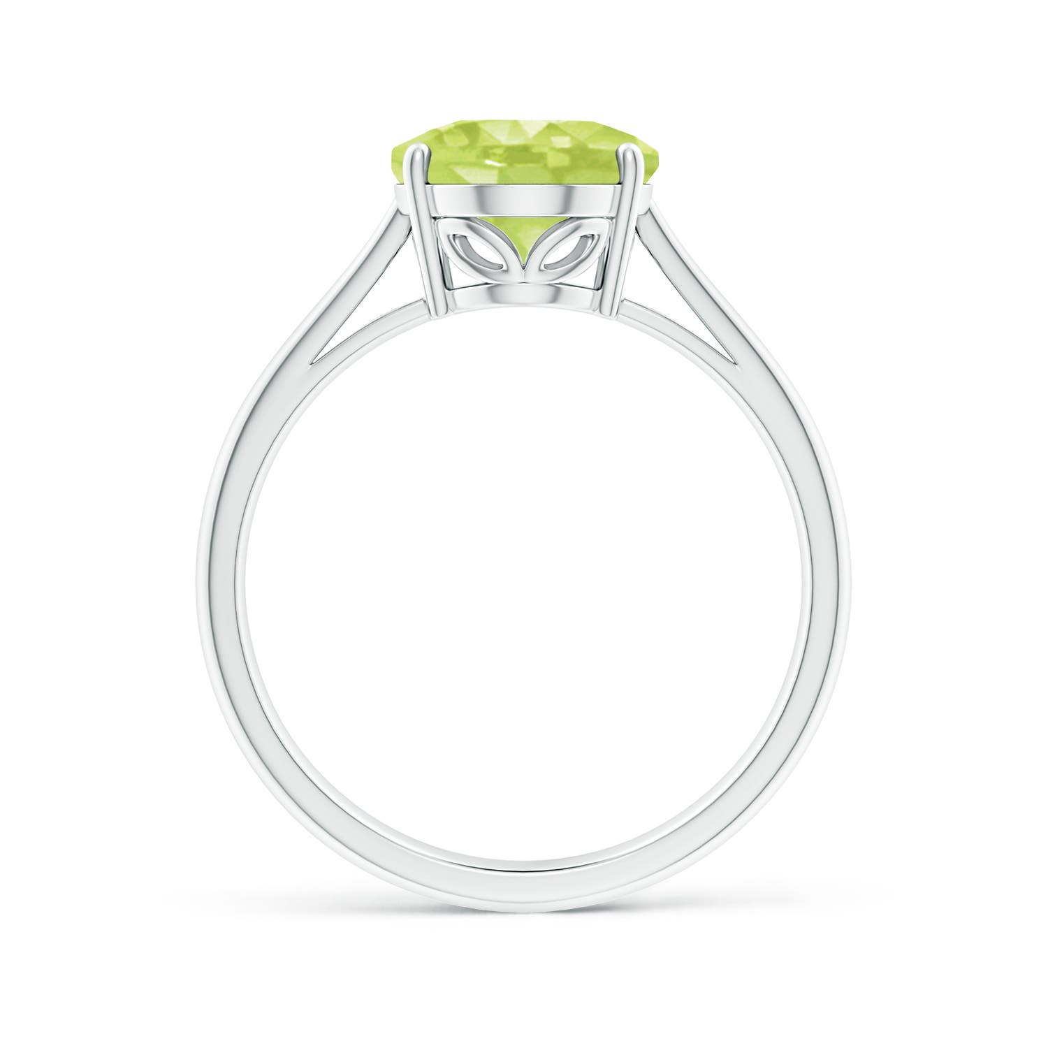 A - Peridot / 2.6 CT / 14 KT White Gold