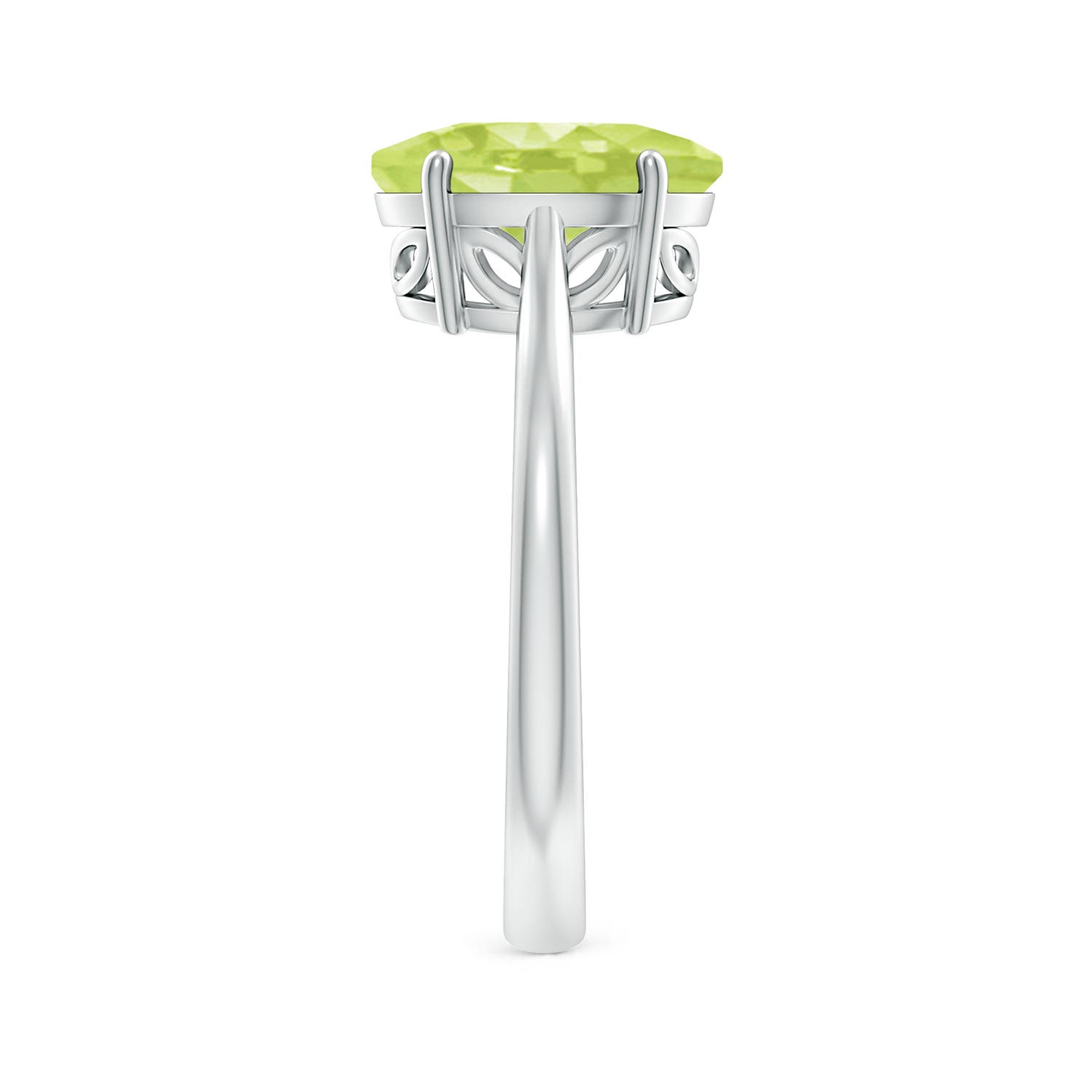 A - Peridot / 2.6 CT / 14 KT White Gold