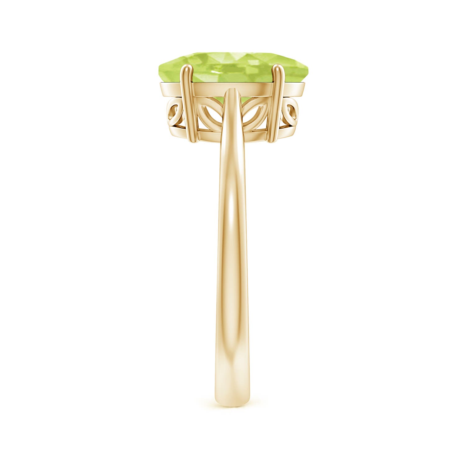 A - Peridot / 2.6 CT / 14 KT Yellow Gold