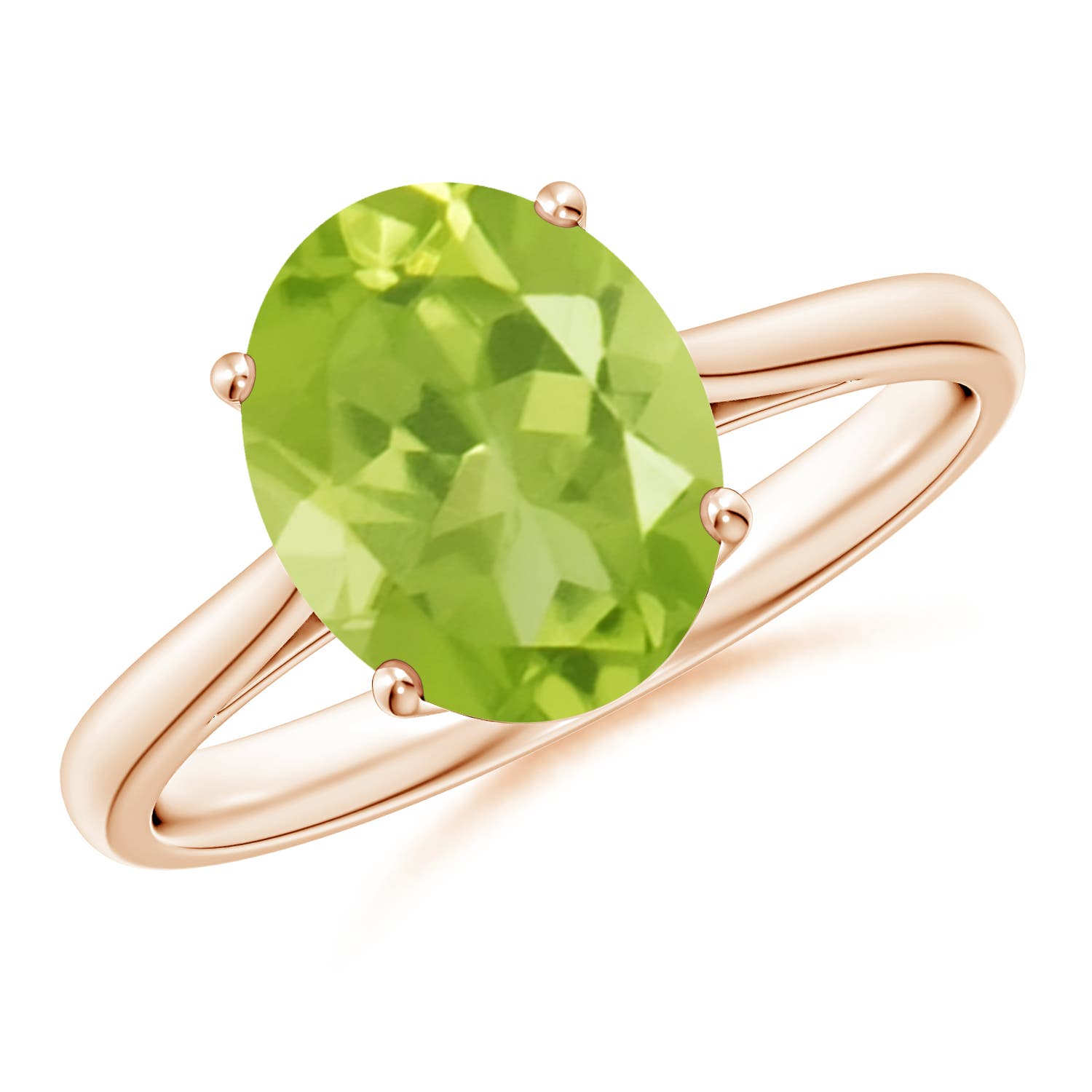 AA - Peridot / 2.6 CT / 14 KT Rose Gold