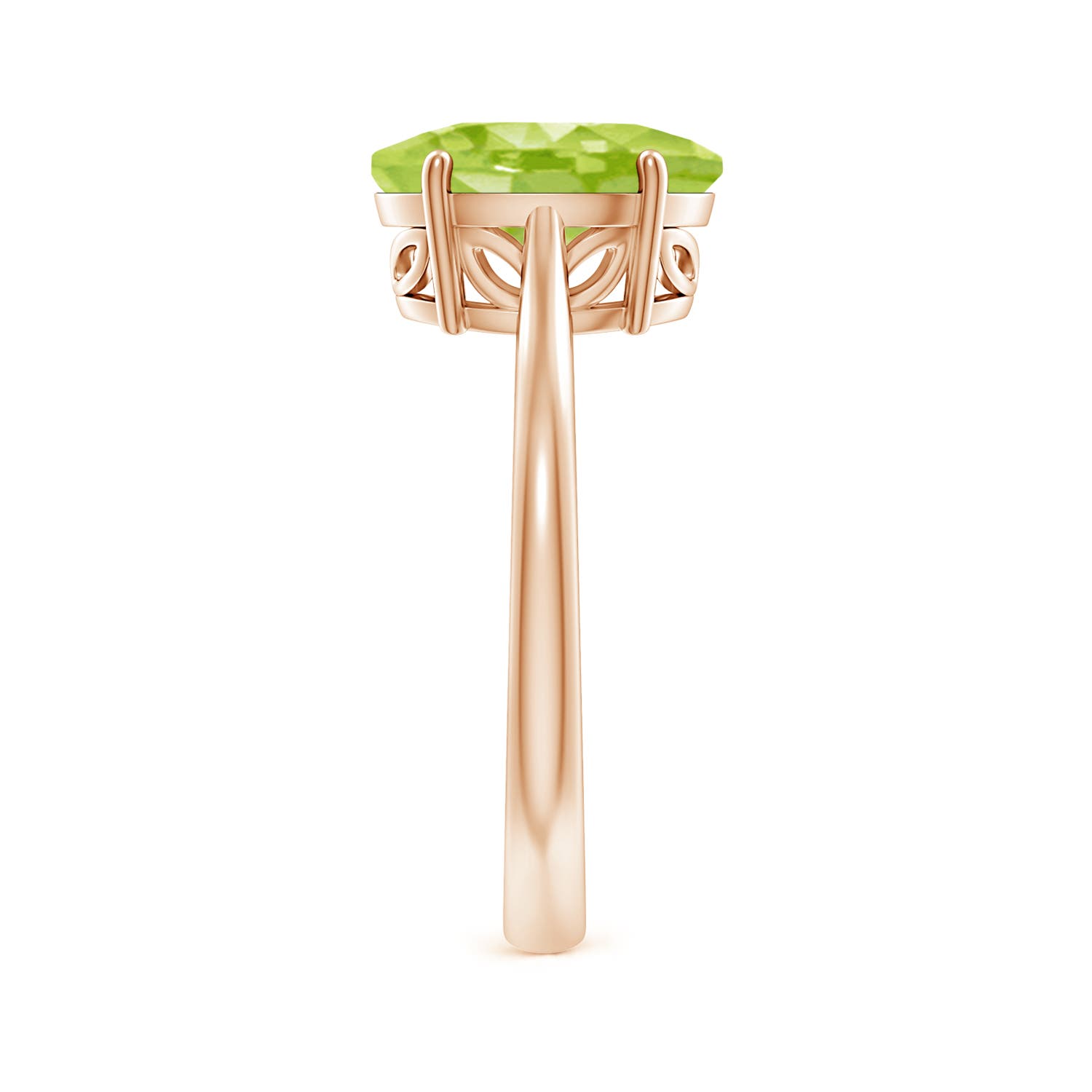 AA - Peridot / 2.6 CT / 14 KT Rose Gold