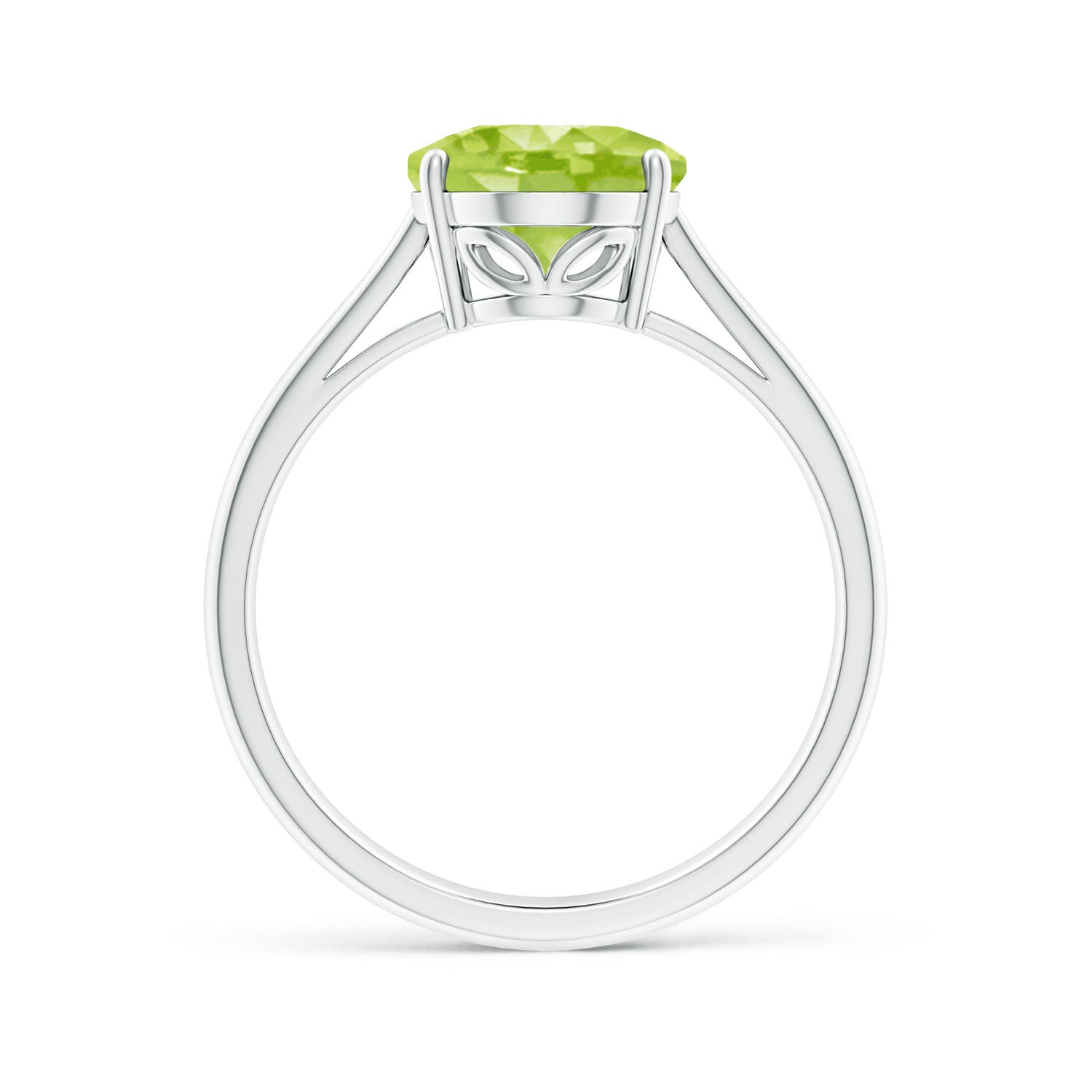 AA - Peridot / 2.6 CT / 14 KT White Gold