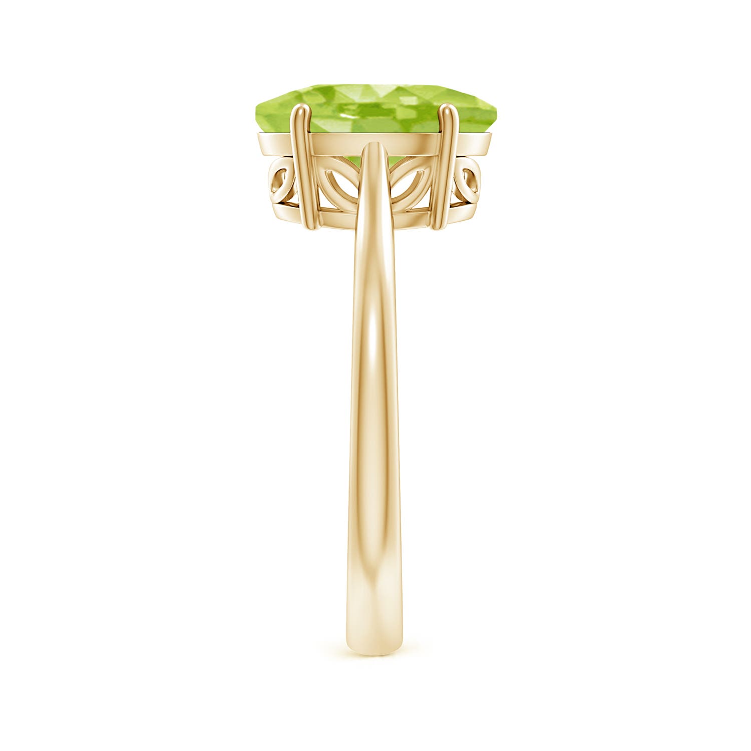 AA - Peridot / 2.6 CT / 14 KT Yellow Gold