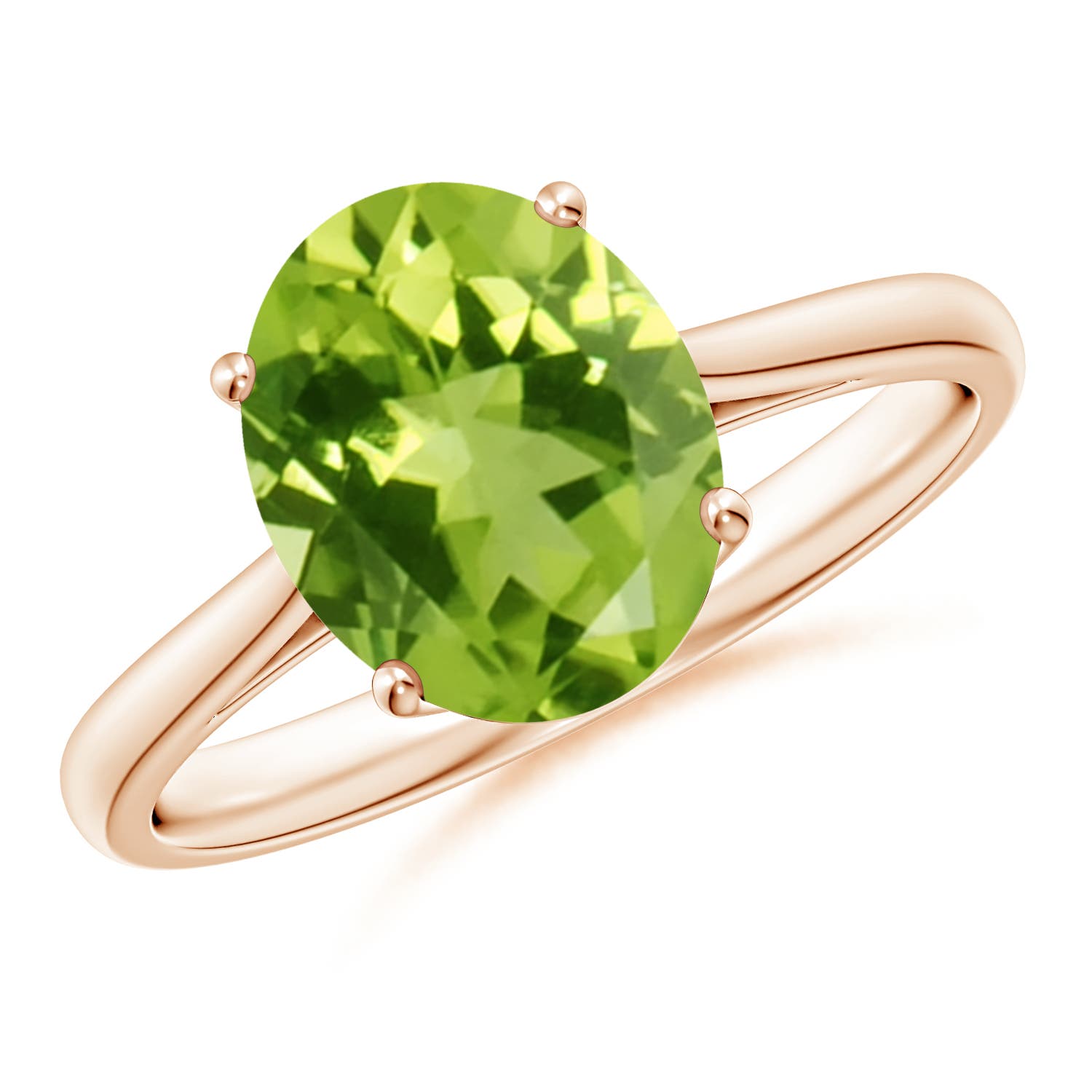 AAA - Peridot / 2.6 CT / 14 KT Rose Gold