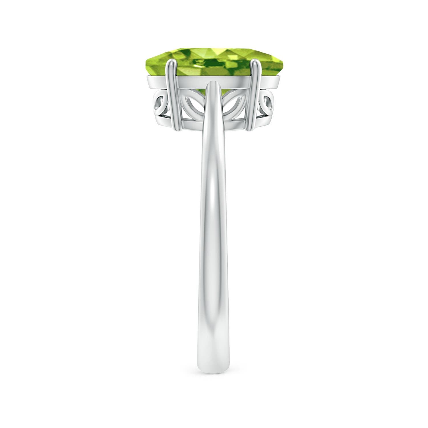 AAA - Peridot / 2.6 CT / 14 KT White Gold