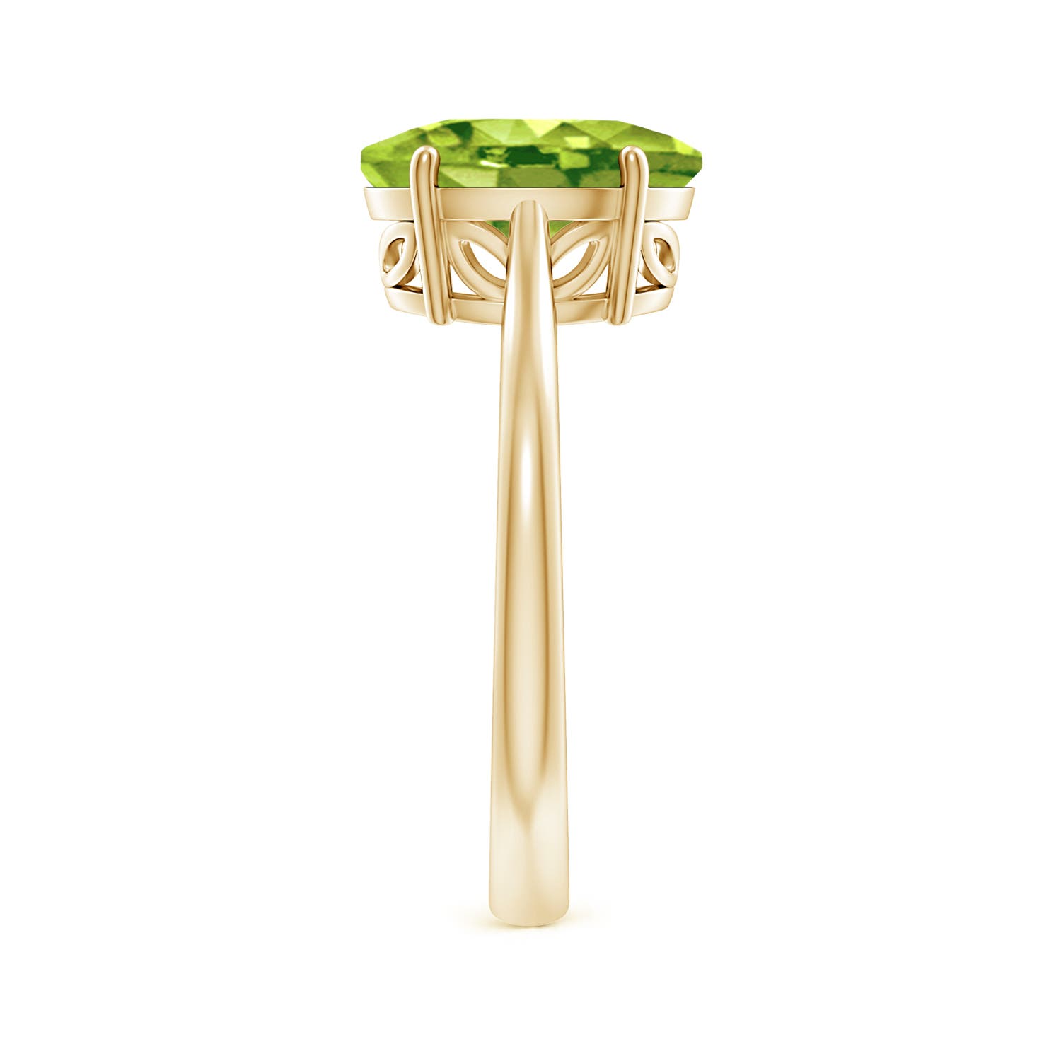 AAA - Peridot / 2.6 CT / 14 KT Yellow Gold