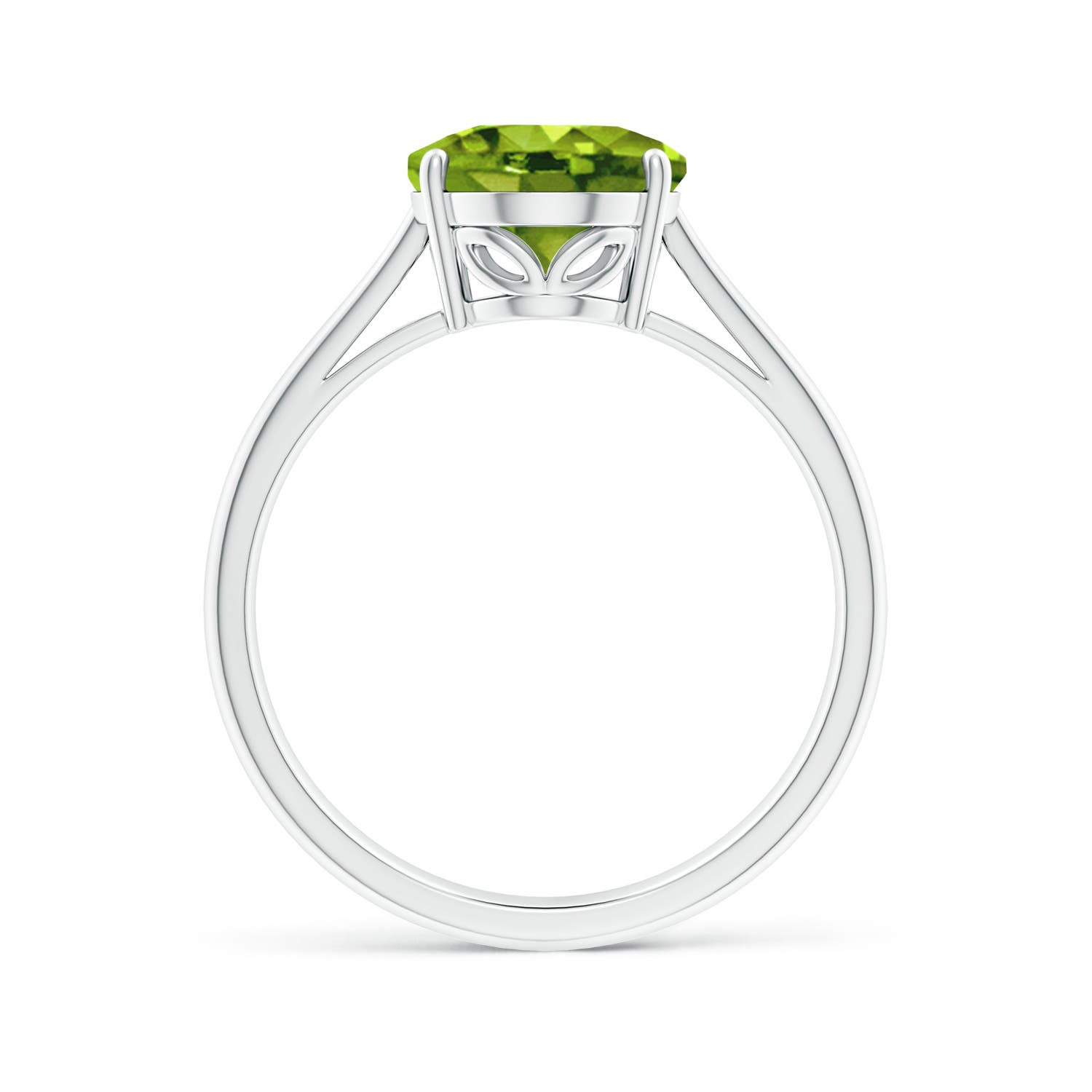 AAAA - Peridot / 2.6 CT / 14 KT White Gold