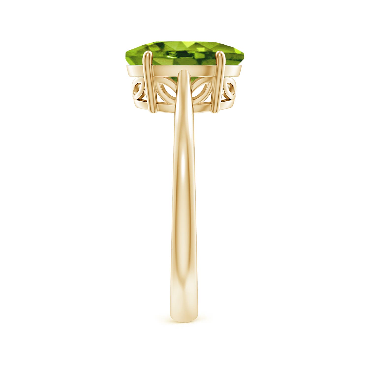 AAAA - Peridot / 2.6 CT / 14 KT Yellow Gold