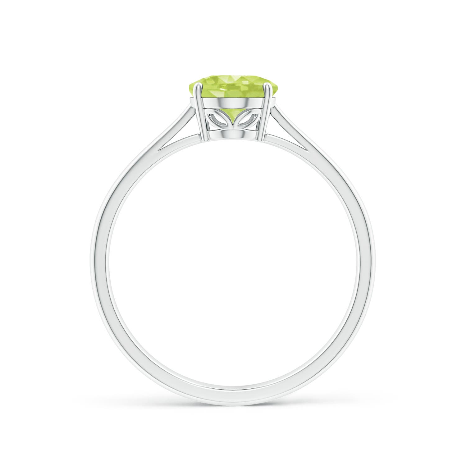 A - Peridot / 1.35 CT / 14 KT White Gold