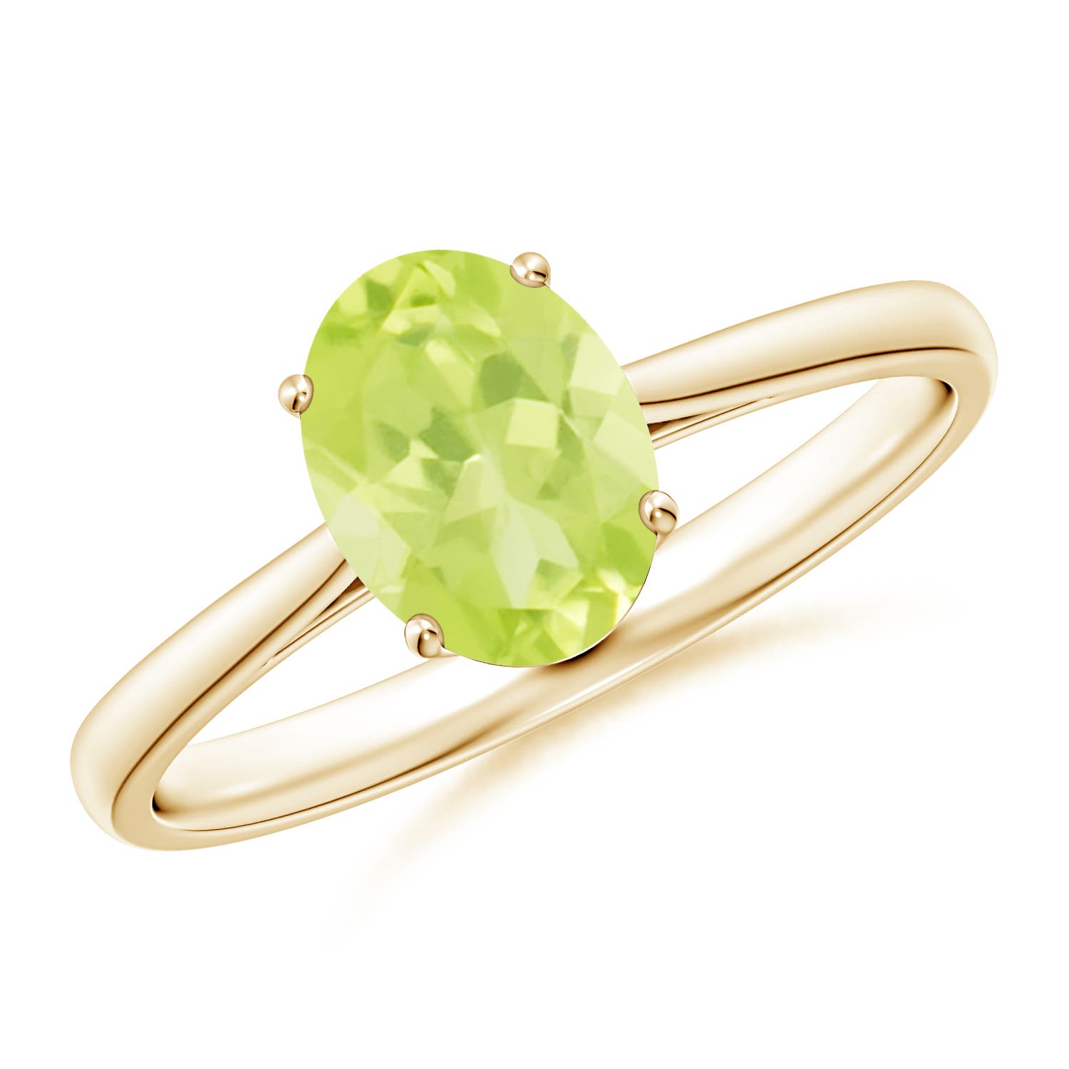 A - Peridot / 1.35 CT / 14 KT Yellow Gold