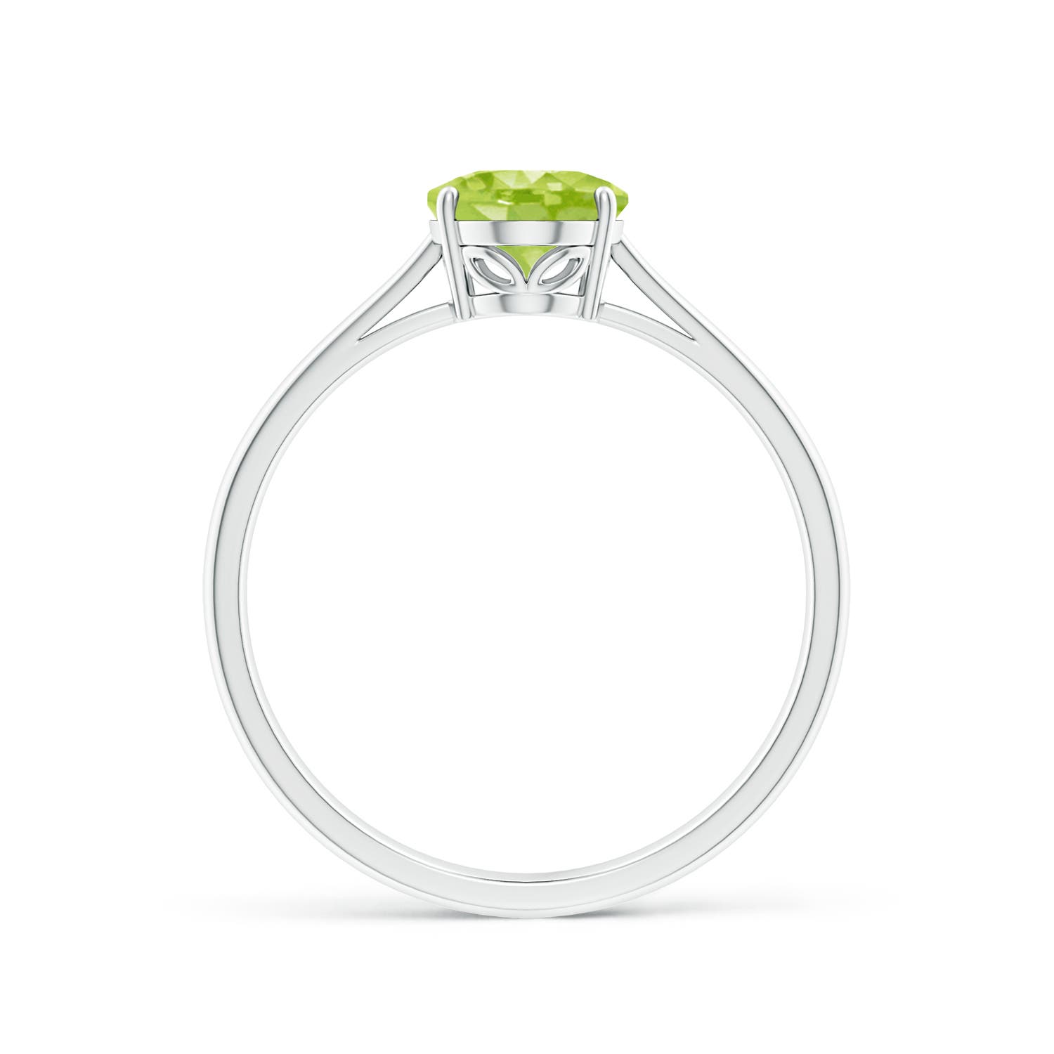 AA - Peridot / 1.35 CT / 14 KT White Gold