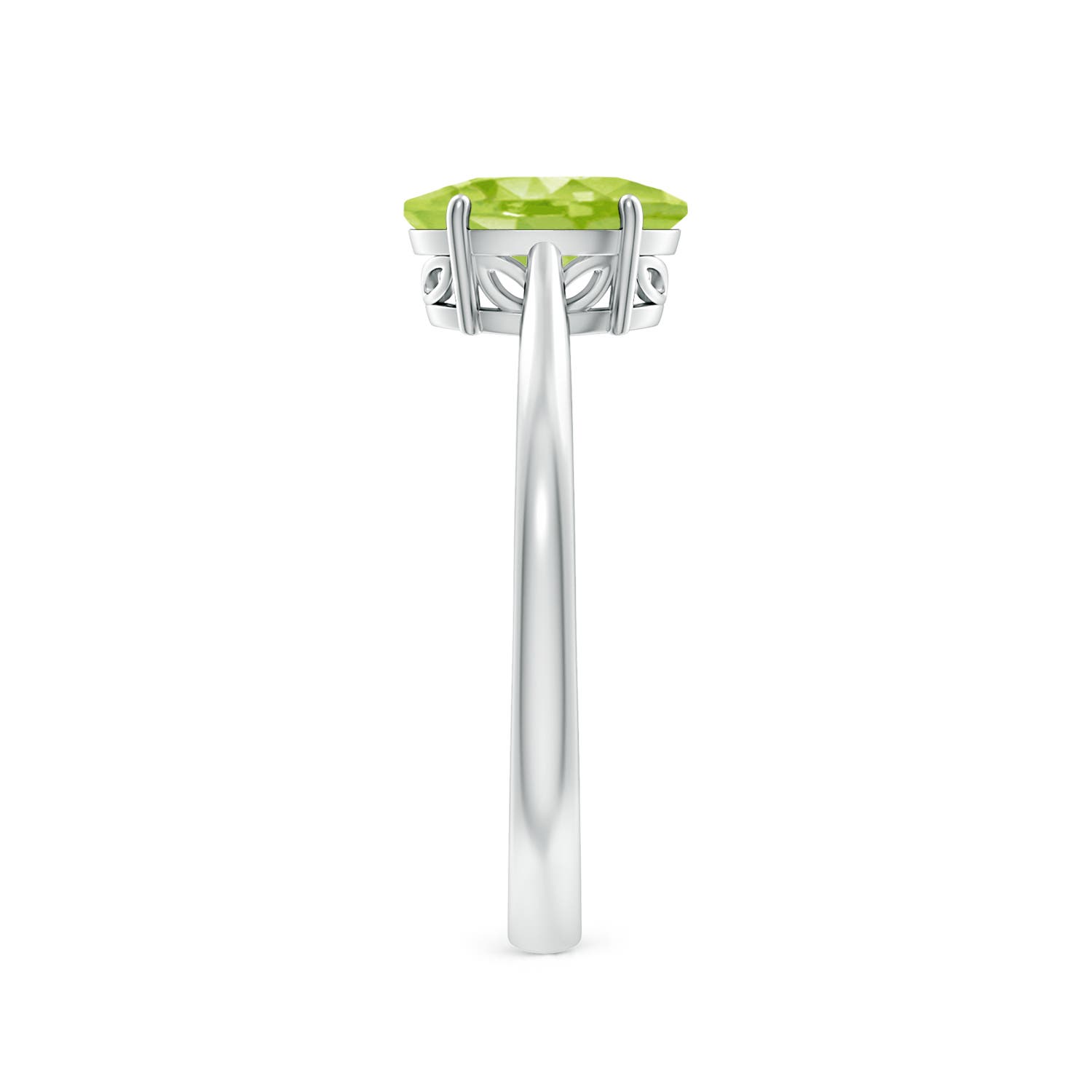 AA - Peridot / 1.35 CT / 14 KT White Gold