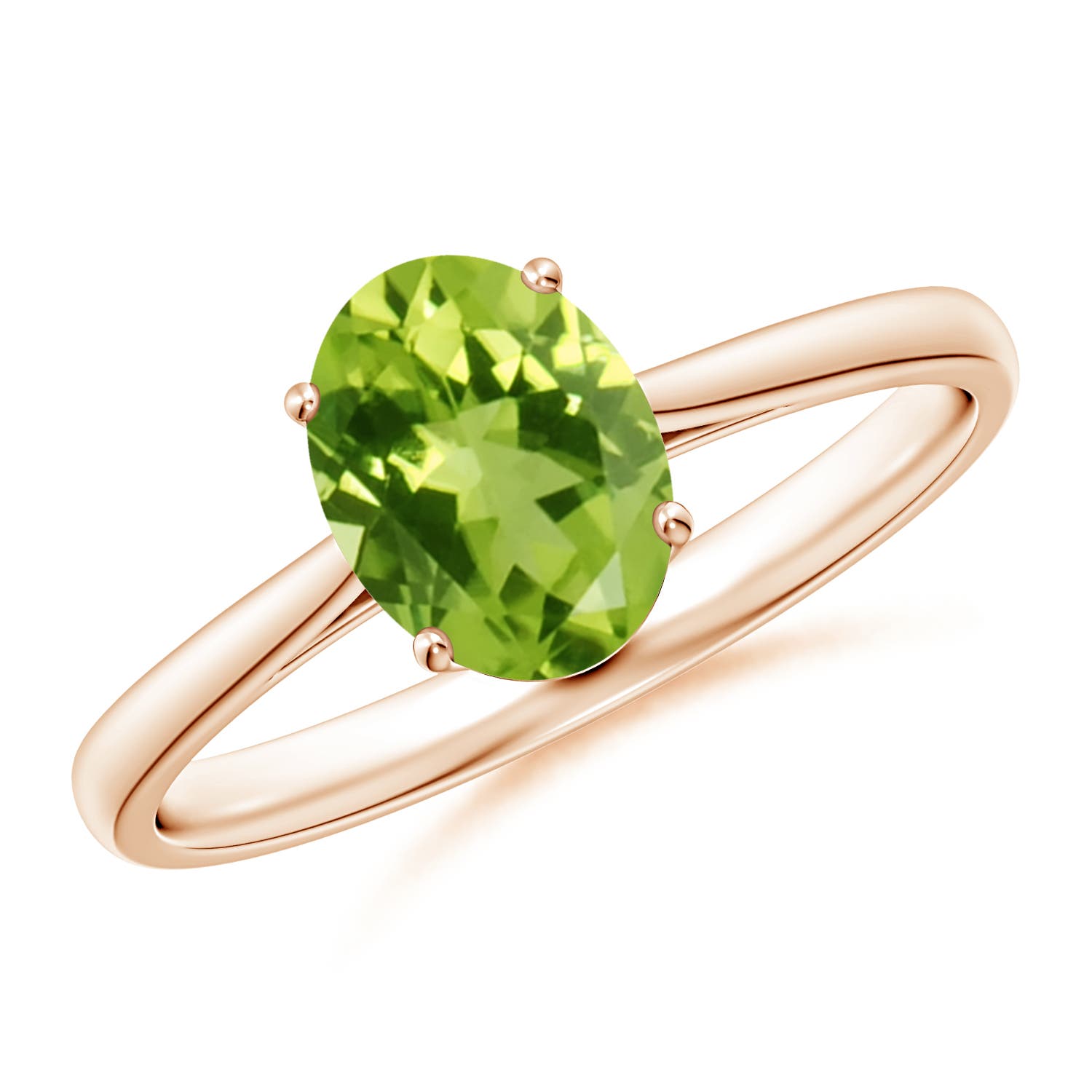 AAA - Peridot / 1.35 CT / 14 KT Rose Gold